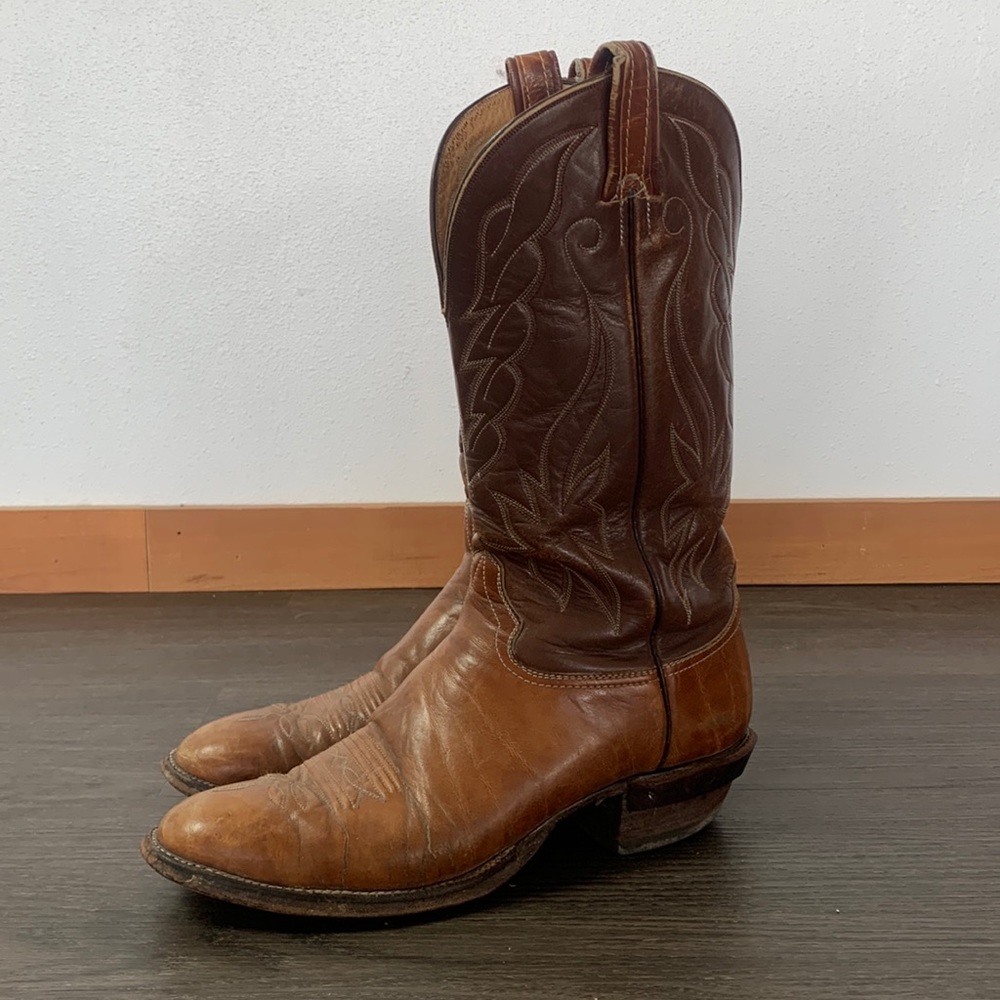 Hondo Brown leather Cowboy Boots